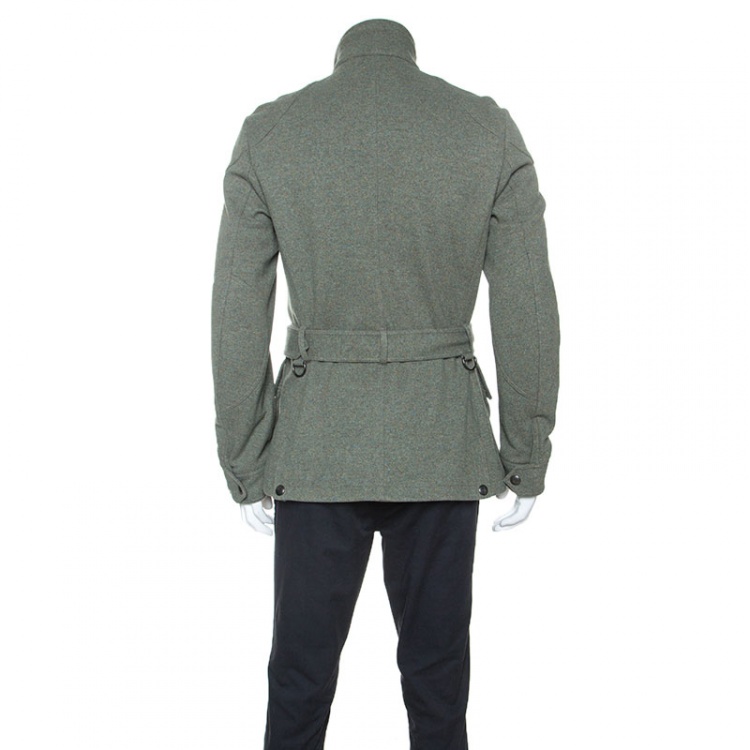 Pre Owned Ralph Lauren Green Wool 4 Pocket Harriot Jacket M