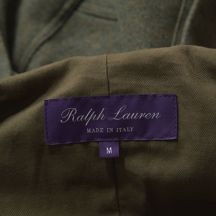 Pre Owned Ralph Lauren Green Wool 4 Pocket Harriot Jacket M