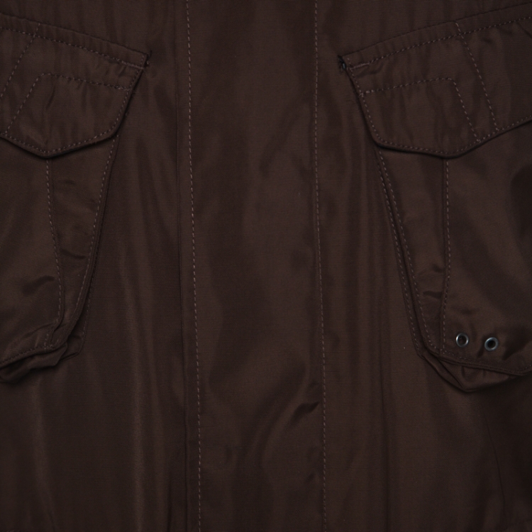 مملوكة مسبقًا Ralph Lauren Brown Zip Front Jacket M