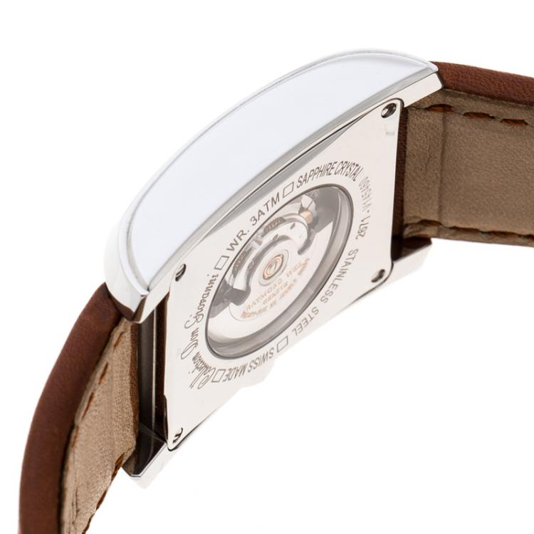 Pre Owned Raymond Weil White Stainless Steel Don Giovanni Unisex Wristwatch 30MM