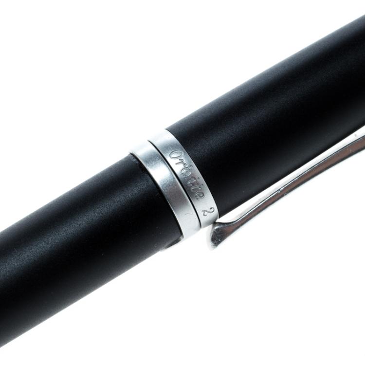 Pre Owned Roberge Orbite 2 Diamond Black Aluminium Rollerball Pen