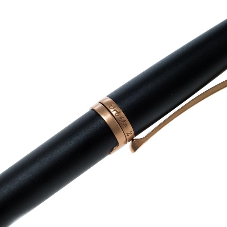 Pre Owned Roberge Orbite 2 Diamond Black and Bronze Aluminium Rollerball Pen