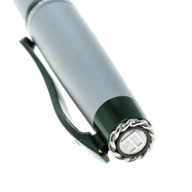 Pre Owned Roberge Orbite 2 Diamond Black and Bronze Aluminium Rollerball Pen