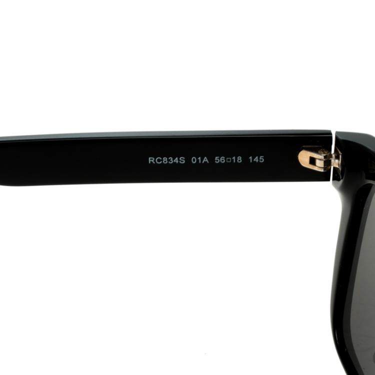 Pre Owned Roberto Cavalli Black 834S Square Sunglasses