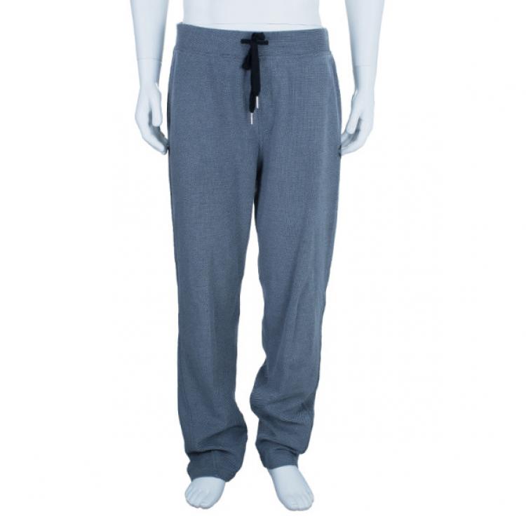 Pre Owned Roberto Cavalli Grey Logo Men's Track Suit L