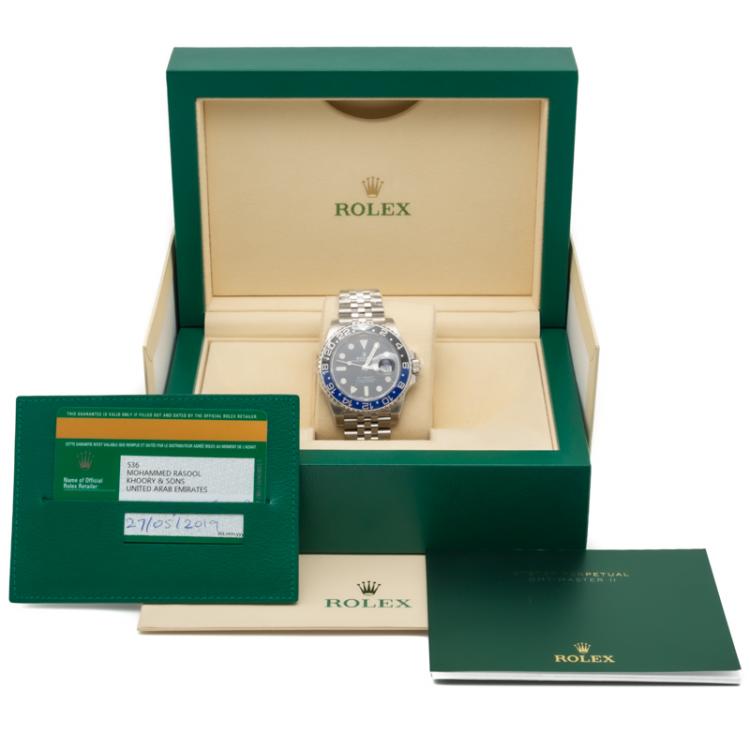 Pre Owned Rolex Gmt-Master Ii New 2019 Jubilee Bracelet Men'S Watch Size 40MM