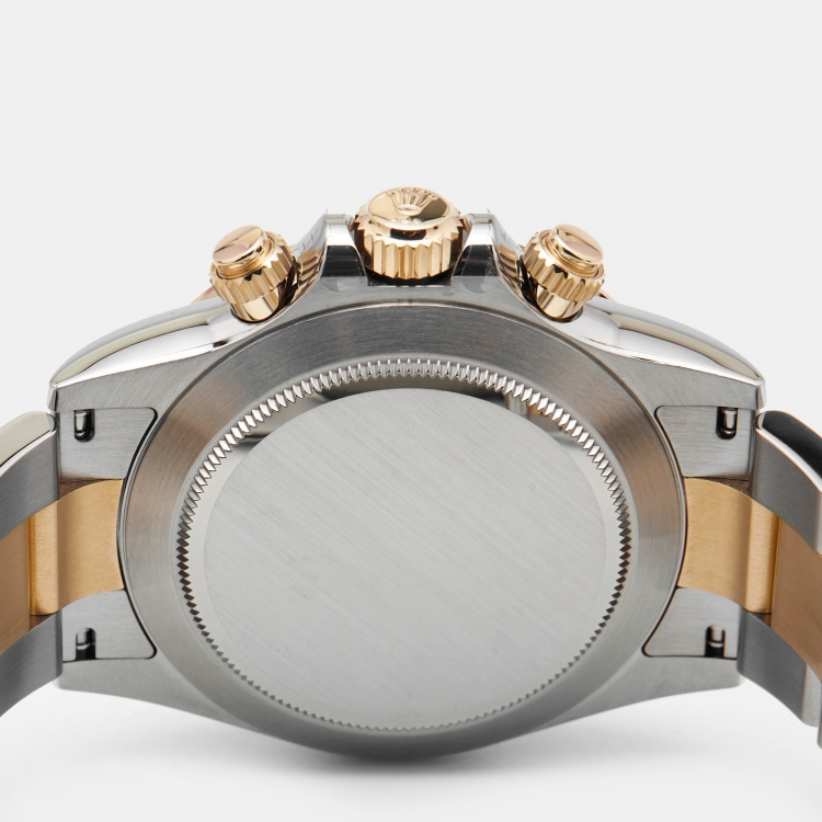 Pre Owned Rolex Champagne 18K Yellow Gold Oystersteel Cosmograph Daytona M116503-003 Men's Wristwatch 40 mm