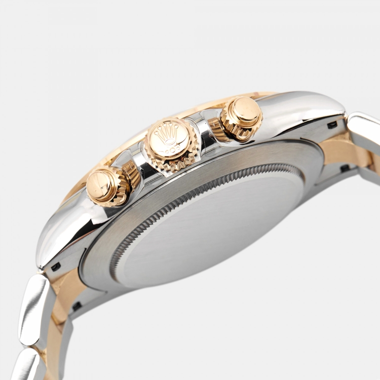 Pre Owned Rolex Champagne 18K Yellow Gold Oystersteel Cosmograph Daytona M116503-003 Men's Wristwatch 40 mm