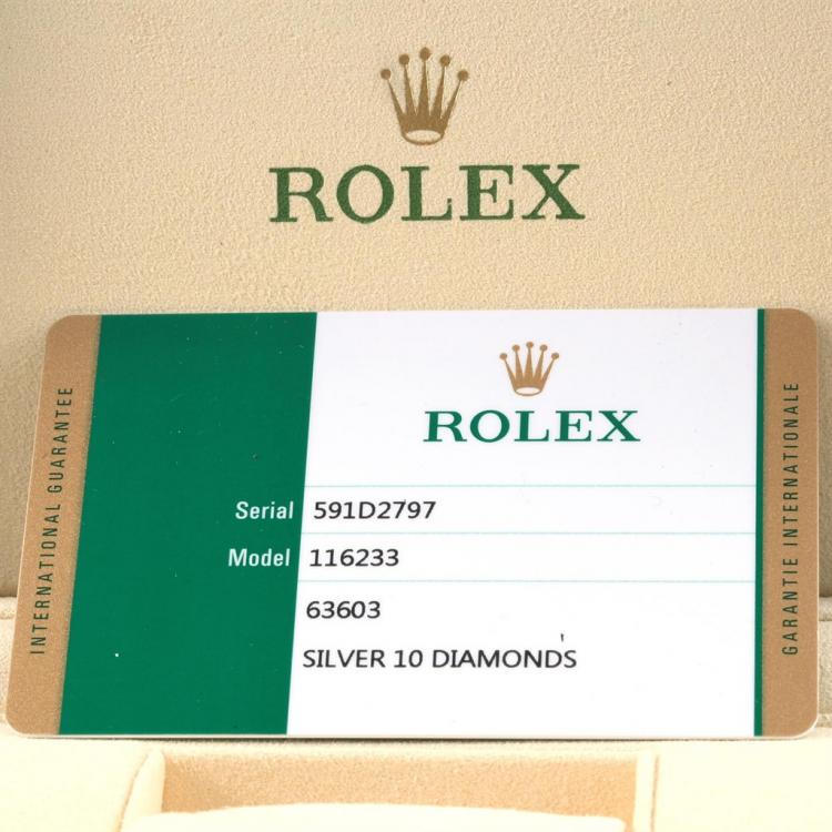 Pre Owned Rolex Silver 18K Yellow Gold and Stainless Steel Datejust Men's Wristwatch 36MM