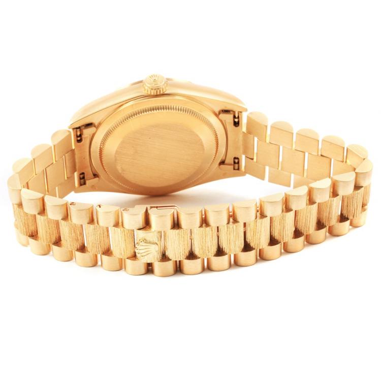 Pre Owned Rolex Champagne 18K Yellow Gold President Day-Date Men's Wristwatch 36MM