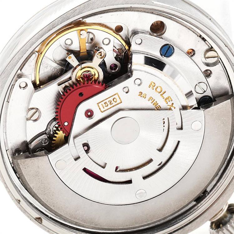 Pre Owned Rolex Silver Stainless Steel Air King 5500 Men's Wristwatch 34 MM