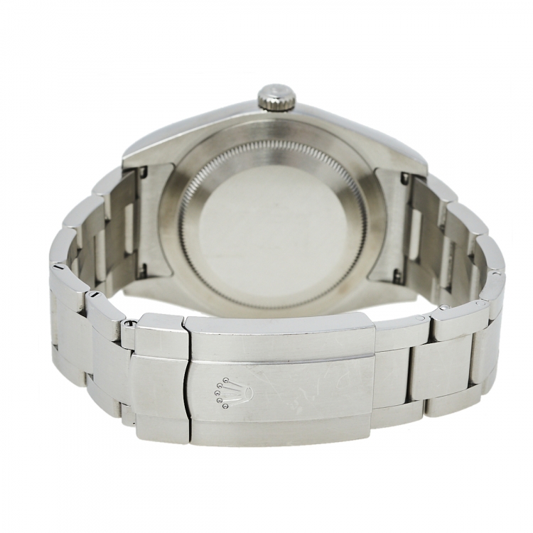 Pre Owned Rolex Grey Stainless Steel Oyster Perpetual M114300-0001 Automatic Men's Wristwatch 39 mm