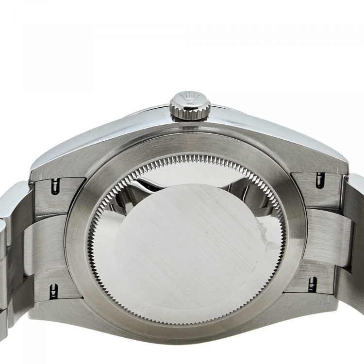 مملوكة مسبقًا Rolex Slate Grey Stainless Steel Datejust 126300 Men's Wristwatch 41 mm