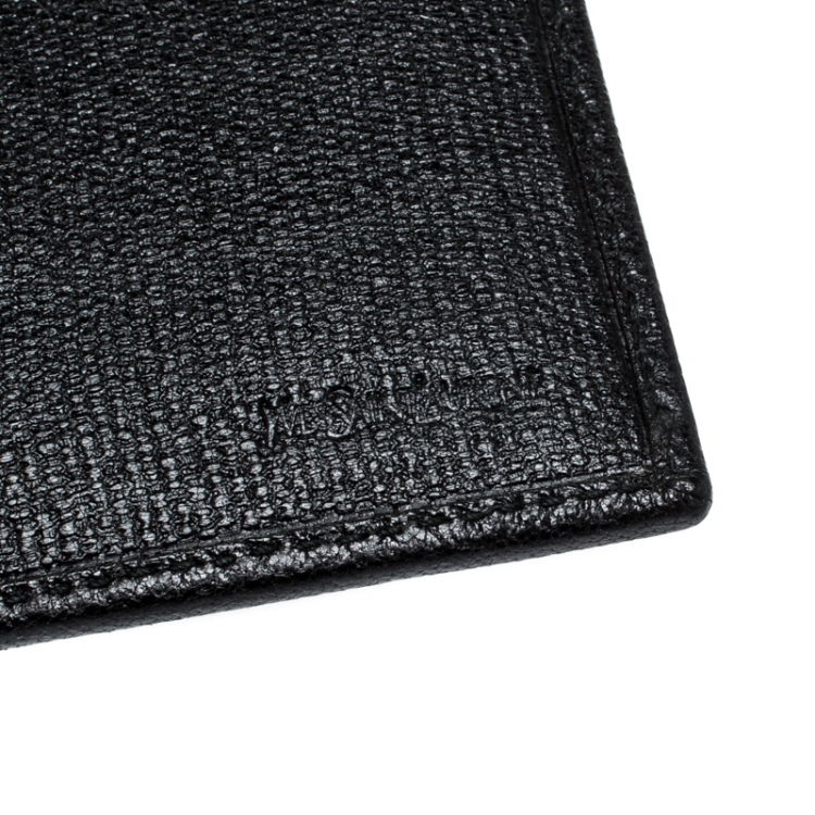 Pre Owned Saint Laurent Paris Black Leather Bifold Wallet
