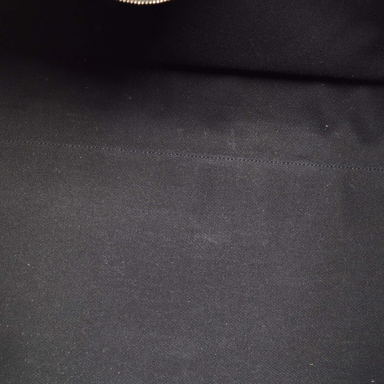 Pre Owned Saint Laurent Black Leather Sac De Jour Duffle Bag