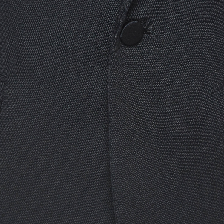 Pre Owned Saint Laurent Paris Black Single Breasted Suit Set M
