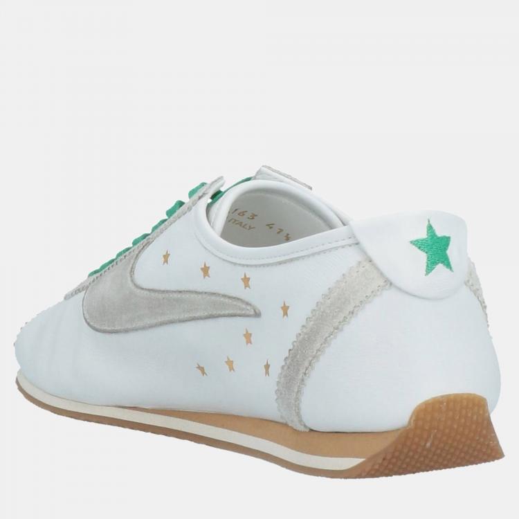 Pre Owned Saint Laurent Leather Lace Up Sneakers Size 43