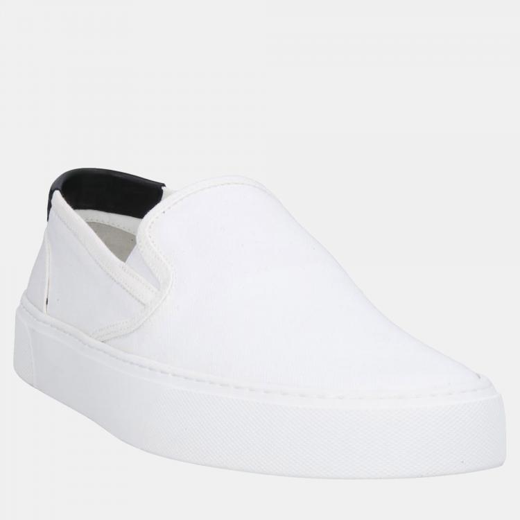 Pre Owned Saint Laurent Canvas Slip On Sneakers 43