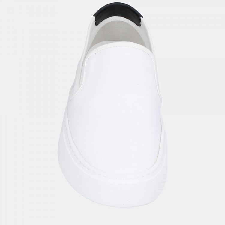 Pre Owned Saint Laurent Canvas Slip On Sneakers 43