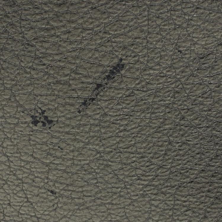 Pre Owned Saint Laurent Paris Silver Metallic Leather Bifold Wallet