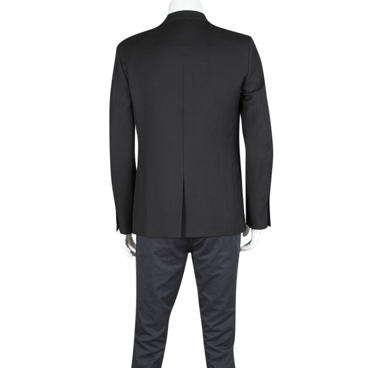Pre Owned Saint Laurent Paris Black Tailored Wool Blazer XL