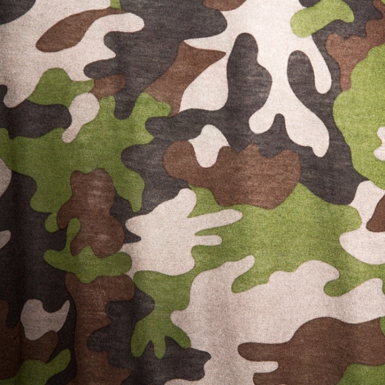 Pre Owned Saint Laurent Green Jersey Camouflage Print T Shirt L 