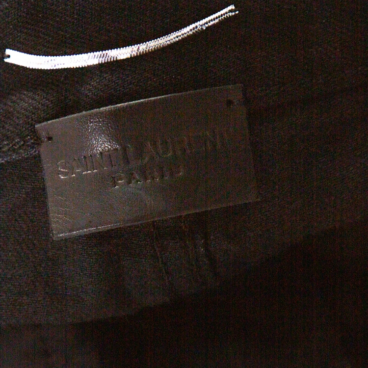 Pre Owned Saint Laurent Paris Black Denim Bermuda Shorts S