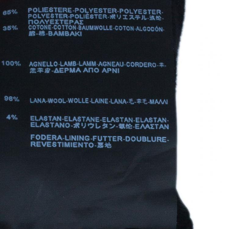 Pre Owned Saint Laurent Paris Leather Bomber Jacket XXL