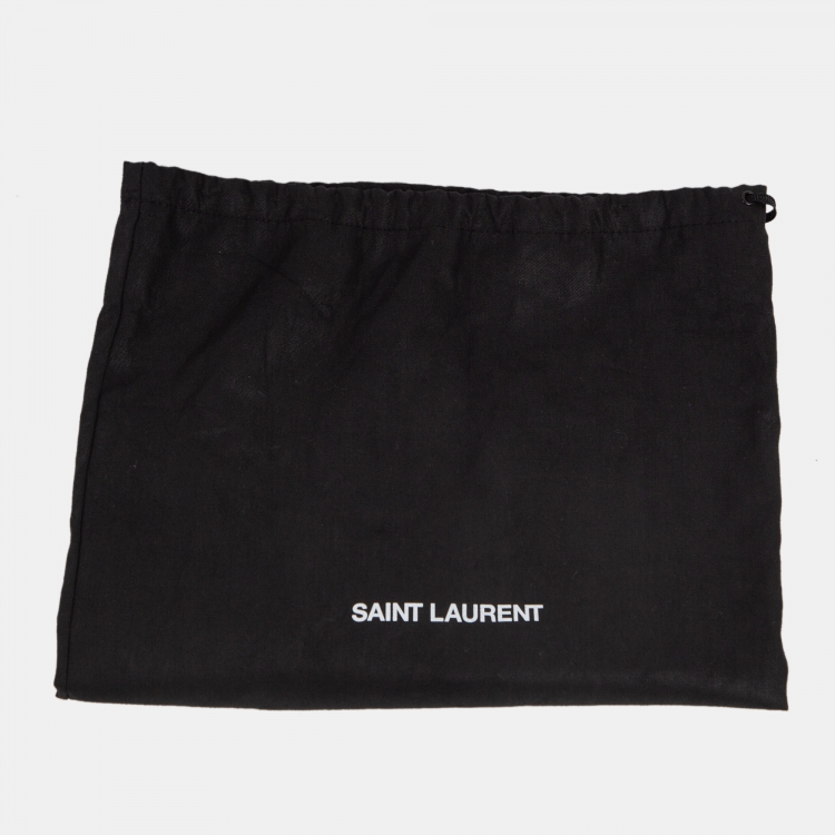 Pre Owned Saint Laurent White Ripped Denim Slim Fit Jeans L Waist 33''