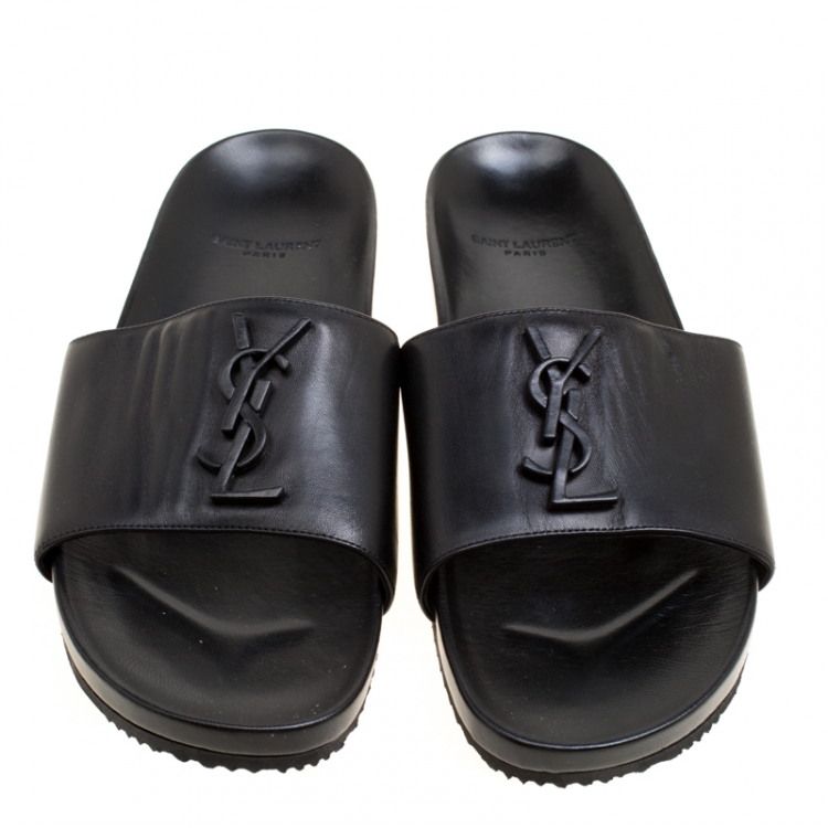 saint laurent slides men's