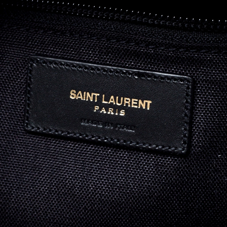 Pre Owned Saint Laurent Dark Grey Wool Classic Backpack