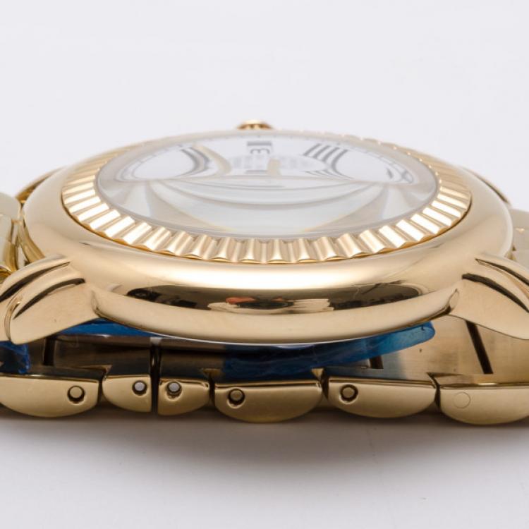 Pre Owned Yves Saint Laurent Full Gold Plated Herrenuhr Unisex Wristwatch