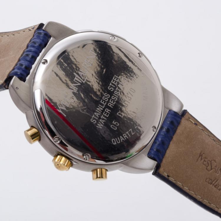 Pre Owned Yves Saint Laurent Chronograph ‘Classic’ Wristwatch Mens