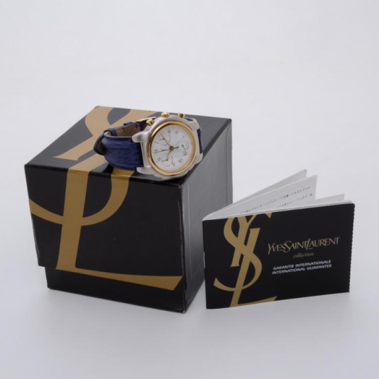 Pre Owned Yves Saint Laurent Chronograph ‘Classic’ Wristwatch Mens