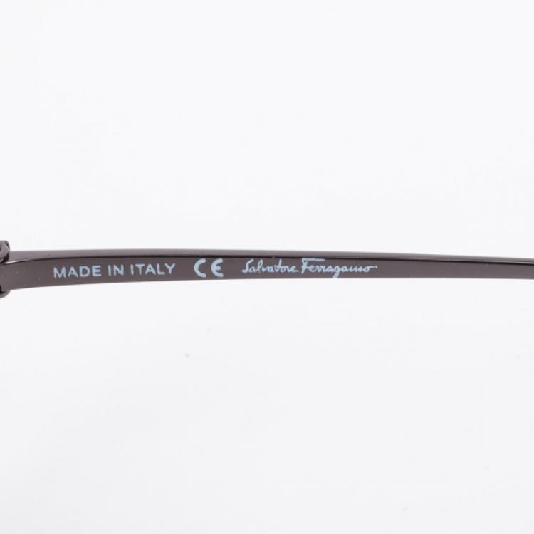 Pre Owned Salvatore Ferragamo Tortoise 637S Oversized Men's Sunglasses