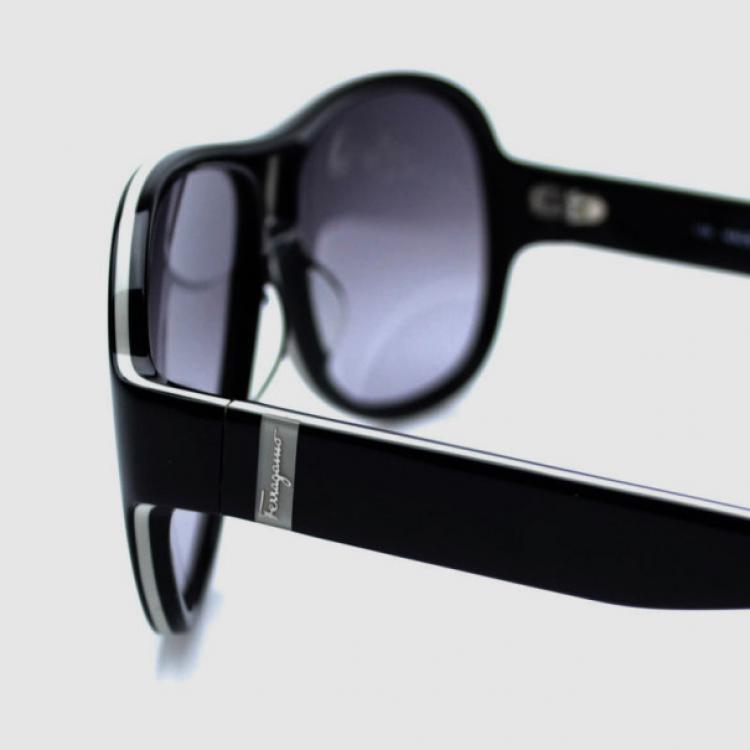 Pre Owned Salvatore Ferragamo Black SF623S Mens Sunglasses 