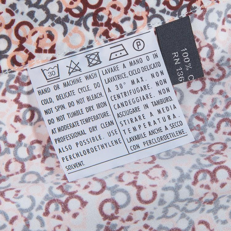 Pre Owned Salvatore Ferragamo Men's Multicolor Print Shirt M