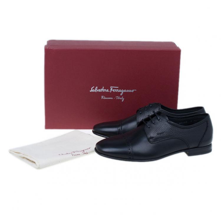Pre Owned Salvatore Ferragamo Ralph Muflone Cap Toe Oxfords Size 41