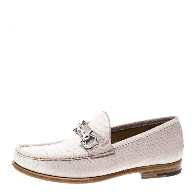 Ferragamo hot sale python loafers