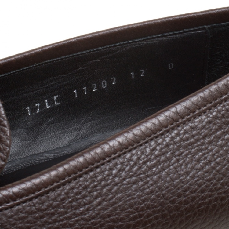 Pre Owned Salvatore Ferragamo Brown Leather Loafers Size 46