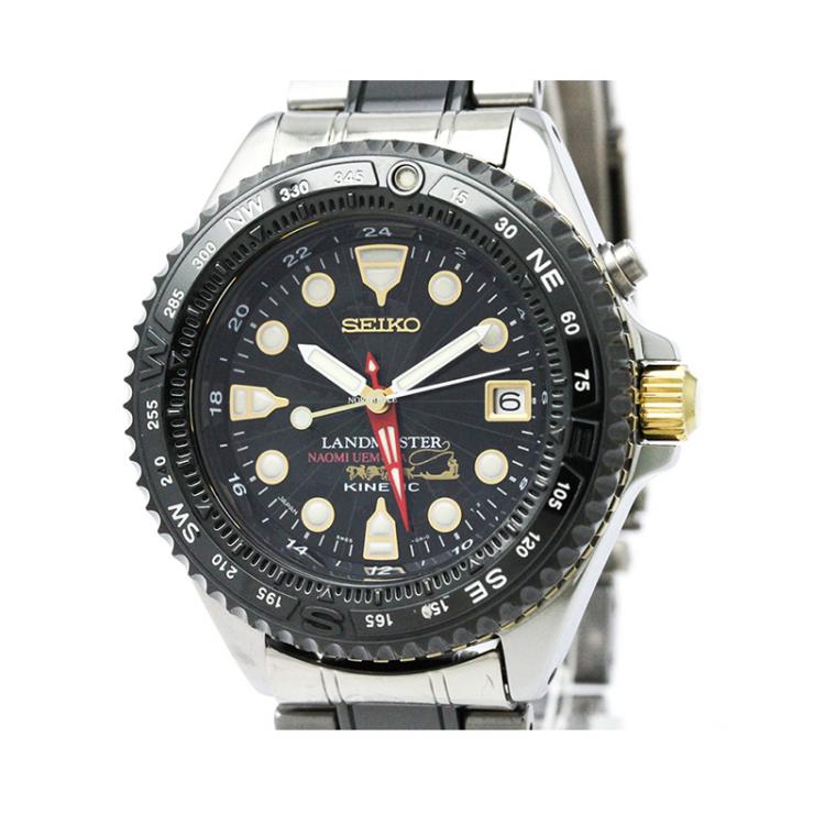Seiko Black Titanium And Ceramic Prospex Kinetic 5M65-0A10 Men's Wristwatch  40 MM Seiko | TLC