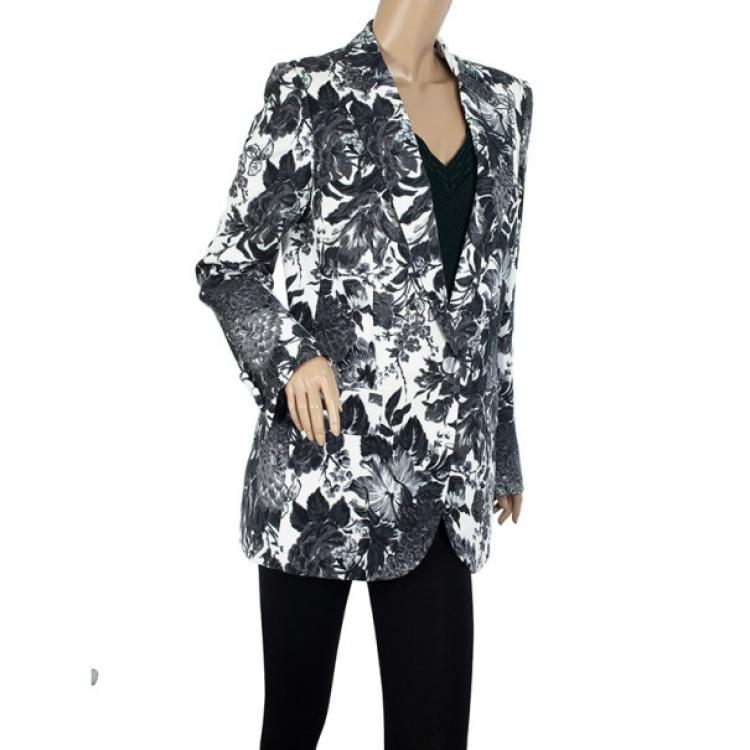 Pre Owned Stella McCartney Frazier Flower Print Blazer L