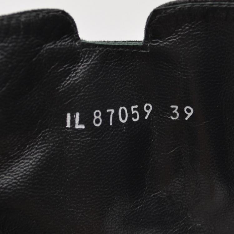 Pre Owned Stuart Weitzman Black Suede Platform Ankle Boots Size 39