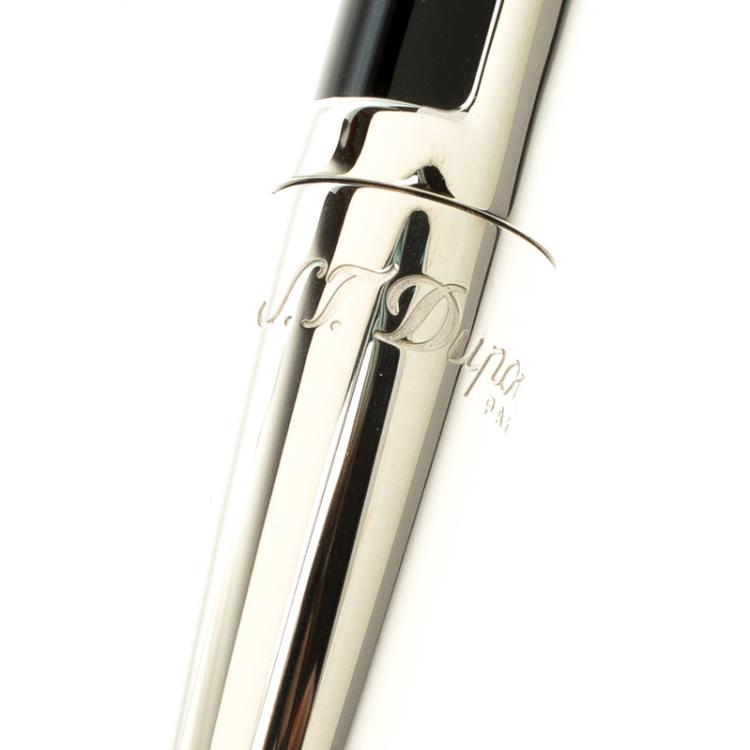 Pre Owned S.T. Dupont Defi Composite & Palladium Finish Ballpoint Pen