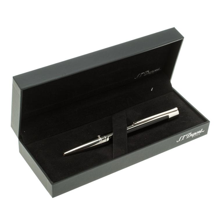 Pre Owned S.T. Dupont Defi Composite & Palladium Finish Ballpoint Pen