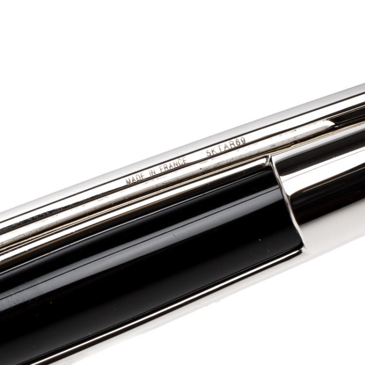 Pre Owned S.T. Dupont Defi Composite & Palladium Finish Ballpoint Pen