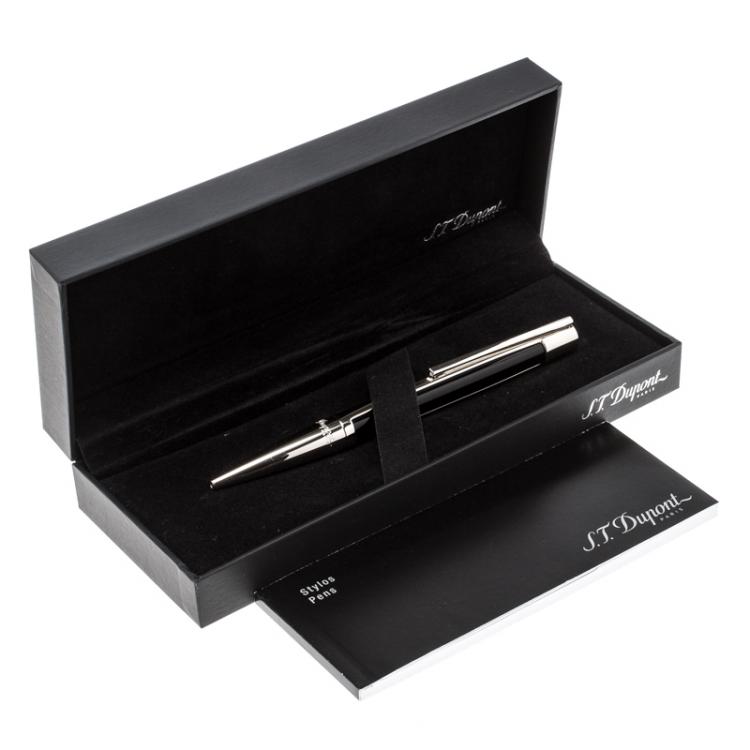Pre Owned S.T. Dupont Defi Composite & Palladium Finish Ballpoint Pen