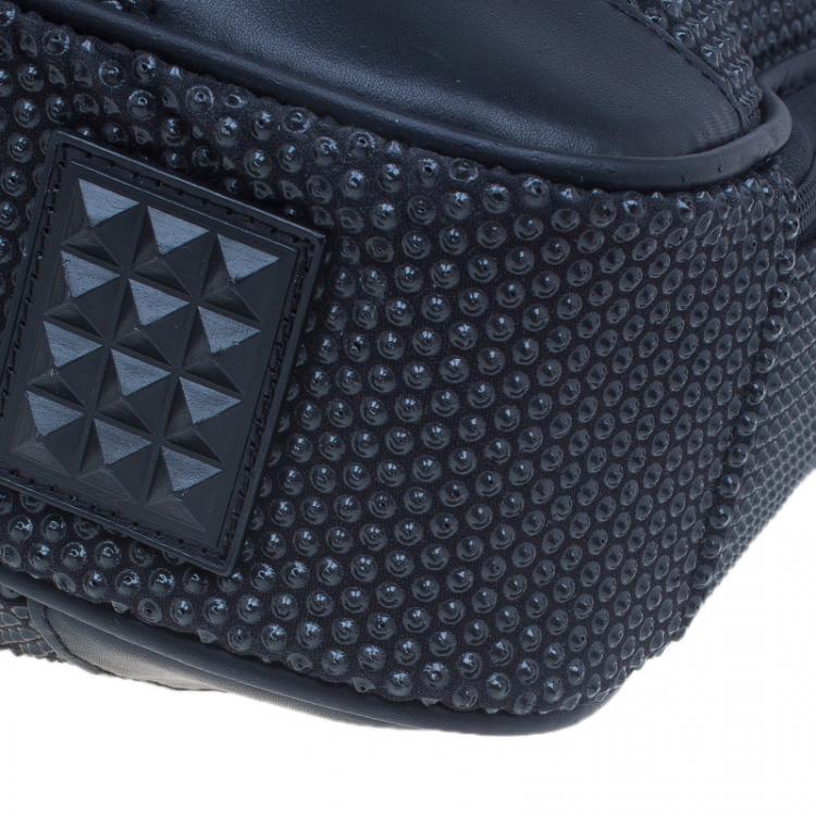 Pre Owned S.T. Dupont Black Textured Leather Laptop Bag w/ Battery Pouch