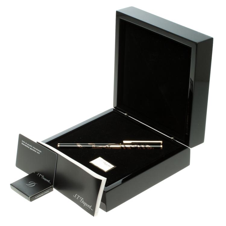 Pre Owned S.T. Dupont Neoclassic Horse Premium Chinese Lacquered Gold Finish Limited Edition Fountain Pen
