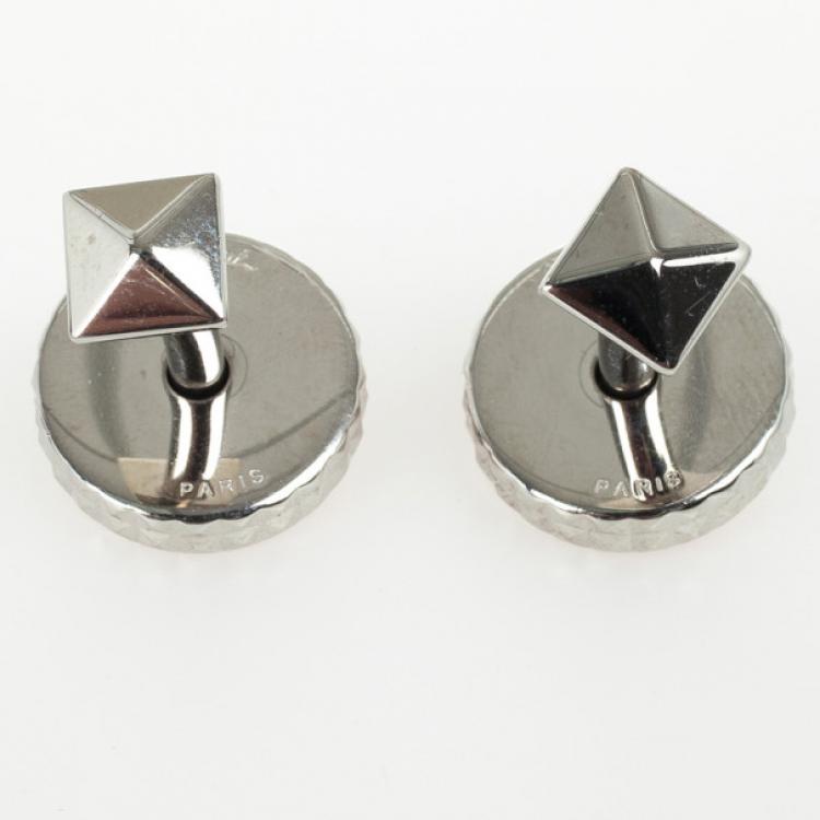 Pre Owned S.T. Dupont Paris Red Cufflinks 